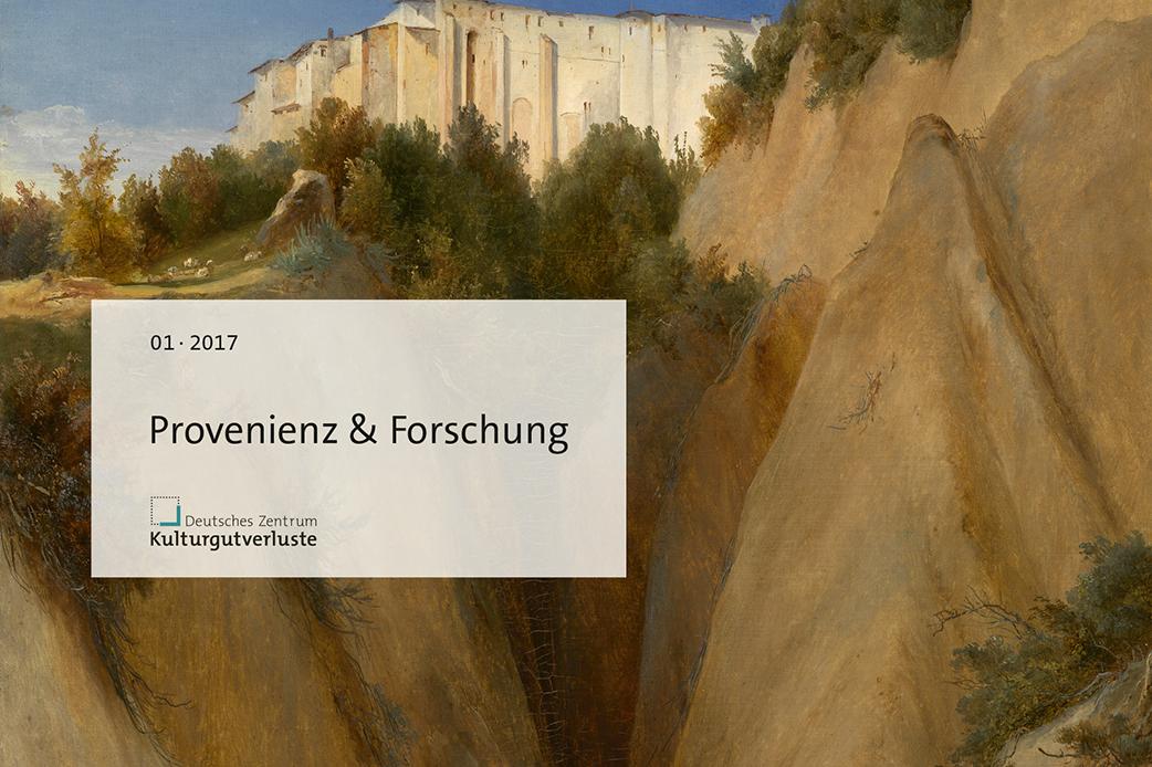 Cover "Provenienz & Forschung" 1/2017